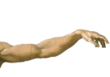 Adam's hand reaching